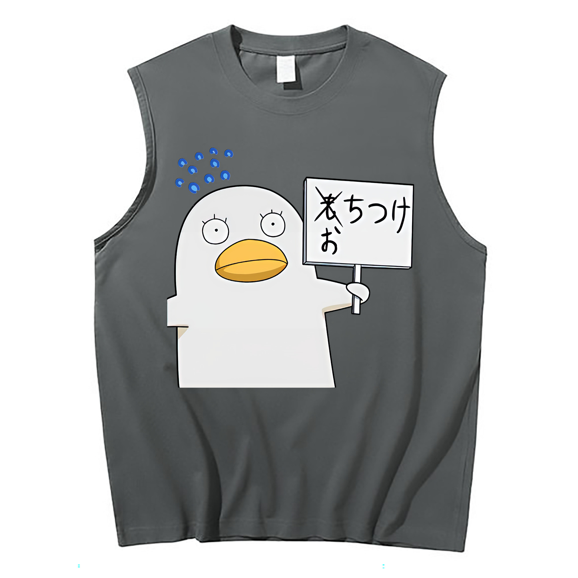 （画像用） ぎんたま 坂田銀時（さかたぎんとき） 神楽 志村新八（しむら しんぱち） GINTAMA Sakata Gintoki Kagura Shimura Shinpachi コットン100％タンクトップ（フロントプリント）